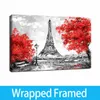 Framed Artwork Paris Eiffel Tower Oil Paintings HD Print on Canvas Wall Art Paintings Poster for Home Decoration Ready To Hang