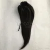 Brazilian Vmae 100g 120g 140g 160g Natural Color Straight Clip in Horsetail Unprocessed Drawstring Ponytail Virgin Human Hair Exte4515701