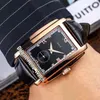 Nouveau boîtier en acier de 43 mm Gondolo 5124 5124G-011 diamant cadran noir automatique montre pour homme seule secondes bracelet en cuir montres Hello_watch 5 couleurs