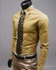 Einfarbiges, schwarzes Markenkleidungshemd, Social Maskulines Langarm-Slim-Fit-Herrenhemd, Business-Casual-Herrenhemd