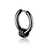 Stainless steel ring spring hoop earrings women mens earrings hip hop fashion jewelry will and sandy jewelry