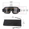 Lunettes de moto Vintage universelles pilote aviateur moto Scooter Biker lunettes casque lunettes pliables pour Harley295a