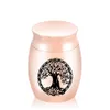 Życie Drzewo Mini Kremacja Urns Urn pogrzebowy dla Holder Ashes Małe keepsake 30 x 40 mm