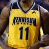 Kennesaw Eyalet Baykuşlar Basketbol Jersey NCAA Kolej Tyler Hooker Terrell Burden Bryson Lockley Ugo Obineke 12 Jamie Lewis Harris Danny Lewis