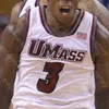 カスタムUMass Minutemen Basketball Jersey NCAA College Sean East Tre Mitchell T.Mitchell T.J.ウィークカールピエールサンバディアロキオンクレルジョー