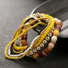 Bracelet bohème multicouche en perles pour femmes, bijoux élastiques, quatre saisons, 7 pièces/ensemble