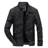 Brand New Leather Jacket Men Autumn Winter Fleece Warm Wool Liner Leather Coat Men Windbreaker Mens Jacket abrigo hombre