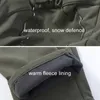 Lomajyi Męskie ciepłe spodnie zimowe dla mężczyzn Stretch Wateproof Spodnie męskie Spodnie termiczne Mężczyzna Czarny Dorywczo Spodnie robocze MAN AM054MX190902