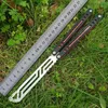 Theone Balisong Couteau d'entraînement pour perroquet noir, calmar, papillon, non tranchant, tuant l'abeille, basilic, douille, Jilt, couteaux pivotants, serpent, monstre marin, Cyoz, chimère