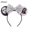 2020 Glitter Mouse Ears pannband Kvinnor Easter Ear Sequin Bow Hair Band Girls Hair Accessories pannband MUJER8005464