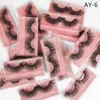 25mm cils moelleux naturel longs gros cils maquillage pour les yeux cils pleine bande cils rose