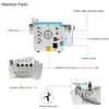 5 W 1 Microdermabrazy Skin Peeling Facial Lifting Spa12 Hydra Dermabrasion Beauty Machine