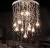 nórdico de cristal do grânulo lâmpada do teto cortina de escada casa criativa deco sala acende crianças quarto LED teto luminárias MYY