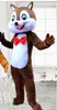 2019 High quality Chipmunk Mascot Costume Squirrel Cartoon Character Mascot Fancy Outfit Party Dress Halloween Suit Adult Si