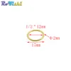 50pcs/lot Gold O rings Metal Non Welded Nickel Plated Collars Round Loops Belt Buckle Package Accessorie 12mm-38mm