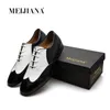 Meijiana Moda para hombre zapatos formales de cuero cómodo negro ltalian hombres zapatos