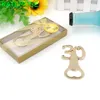 50st Golden Party Giveaways Digital 30th Design Gold Bottle Opener Wedding Souvenir 30 Ölöppnare i presentförpackning