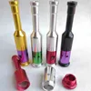 Hammer metal Tobacco Smoking Pipe Herbal Cigarette Hand Filter Marker Pen Pot Lipstick Bottle Baseball Pipes Keychain 7Styles