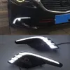 1 Pair DRL For Mazda 6 Mazda6 Atenza 2016 2017 2018 LED Daytime Running Lights Daylight with yellow turn signal5037734