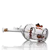 Tjocka glasögon bägare bong vattenpipor berusande glas dab riggar bubblare vatten bong oljerigg dome pipe med 14 mm 8,7 tum