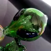 Colorful Pyrex Glass Bong Alien Shape G Tubo filtro per fumo Handpipe Tubo fatto a mano Design innovativo portatile Alta qualità DHL Free