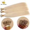 Pre-Bonded Hair Extensions I Tip Humanhair Cuticle Aligned Hoge Kwaliteit Licht Blonde Wit Grijs Kleur 100g