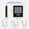 30W ectangular spotlight projector 110V cold white living room dining room square LED lamp lighting fixture