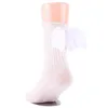 Kids Socks with Angel Wings Newborn Baby Socks Pink Socks Shoe 4 Colors Knitted Knee Sock 100% cotton anti-slip sole