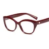 Lunes optiques sexy Femme Vintage Sun Grasses Designer Femme Spectacles Cadre Clôles CATEYE CATEYE STOLES ROUGES7123306