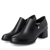 Brand Shoes Plus Size Women Black Shoe High Heels 2020 New Spring Genuine Leather Shoes Women High Heel Shoes 5.5 Cm