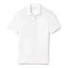 Męskie koszule krokodyli mody France Men Klasyczna letnia koszulka polo czarna biała krótkie rękaw