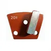 Single Bar Segment Diamond Grinding Block Trapezoid Concrete Grinding Shoes for Terrazzo Floor Renovation 40x12x12mm 12PCS