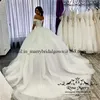 Cristaux scintillants, plus la taille des robes de mariée 2020 robe de bal épaule pailletée perlée gonflée tulle princesse robe de mariée robes de mariée