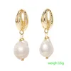 Shell earrings pearl pendant earrings beach sea earrings accessories ladies gift jewelry