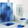 Tappeti da bagno Fiori viola Casa de banho banyo moquet water set non slip tapis salle bain alfombra bano1