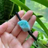 Reiki Healing Energy Crystal Stone Raw Rock Mineral Nuggets Pulseras de cuarzo Artesanía a mano Pulseras de amatistas de amazonita natural