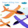 Fabricants en gros 48CM main jetant avion avion mousse double trou gyroscope modèle jouets pour enfants en gros jouet avion