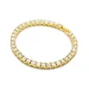 Guld diamant tennis armband smycken män armband halsband iced ut hip hop smycken armband mode smycken kommer och sandiga