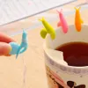 Cute Snail Squirrel Shape Silicone Tea Bag Holder Cup Mug Tea Bag Clip Candy Colors Gift Set Good Teas Tools Tea Infuser RRA2742