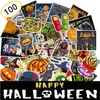 Waterdichte vreselijke stickers 100 stks Halloween auto motorfiets stickers en decals decoratie met vampier pompoen heks Frankenstein zombie