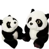 Sıcak Simülasyon Panda Peluş Oyuncak Yağ Gerçekçi Panda Bebek Ayı Yastık Doğum Günü sevgililer Günü Hediyesi 45x30 cm DY50567