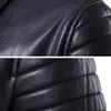 Men Winter Leather Jacket Biker Motorcycle Zipper Long Sleeve Coat Top Blouses Casaco Jaqueta Masculino Ropa Mujer
