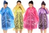 Одноразовый дождевик Rain Ponchos для взрослых с капюшоном на шнурке и эластичными рукавами, переносная и более толстая аварийная дождевика