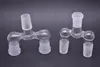 wholesale deux fonctions double bol adaptateur en verre adaptateur eau fumer bong tuyau barboteur pour eau plate-forme pétrolière bong