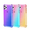 Gradiënt Dual Color Transparante TPU Shockproof Phone Case voor iPhone 13 12 Mini 11 PRO XS MAX XR X SAMSUNG GALAXY S22 S21 S20 PLUS ULTRA