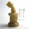 3.5 Inch Mini Glazen Bong Waterleidingen met Waterpijp Kleurrijke Groen Blauw Clear 10mm 14mm Vrouwelijke Hand Beaker Recycler Dab Rig Bongs