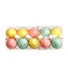プラスチックイースターエッグギフトキッズDIY塗装落書き卵イースターホーム装飾卵セット5スタイル