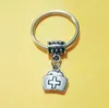 Металлическая медсестра CAP Key Chah Hat Charms Для женщин Ключи Ключ Кольцо Сувенирная сумка Медицина Средства ювелирных изделий 802