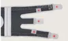 2 PC knästång med metallplatta Support Professionell sportsäkerhet Knästöd Knäskyddsskydd Protector Strap6604152