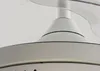 目に見えない天井のファンライトLEDファンライト天井灯モダンミニマリストリビングルームダイニングルームリビングルームペンダントランプリモートコントロールミニ